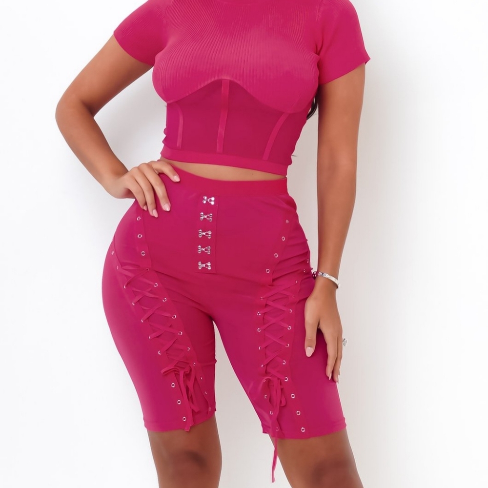 2 piece set pink
